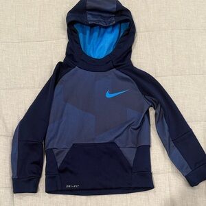 Nike Navy and Blue Dri-FIT Hoodie